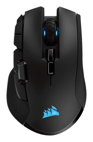 Corsair Ironclaw Wireless RGB – FPS und MOBA Gaming Maus – 18.000 DPI optischer Sensor – Sub-1ms Slipstream Wireless von Corsair