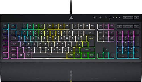 Corsair K55 RGB PRO XT Gaming-Tastatur, kabelgebunden, QWERTY-Layout, Schwarz von Corsair