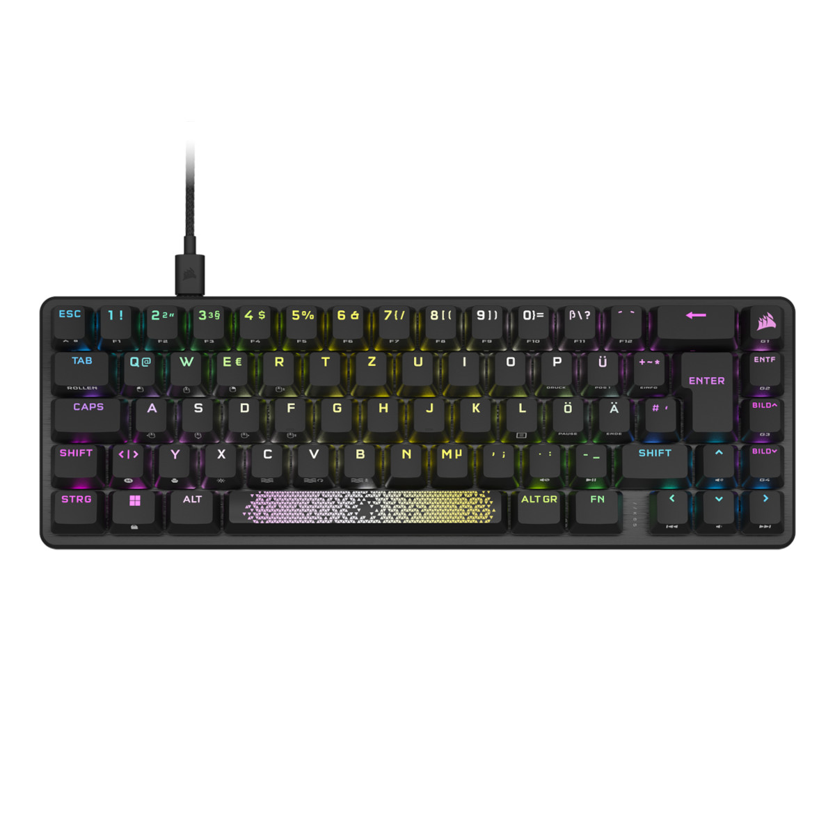 Corsair K65 PRO MINI Gaming Tastatur - 65 % Optisch-mechanische Gaming-Tastatur RGB-LED-Hintergrundbeleuchtung, CORSAIR OPX, Schwarz Corsair K65 PRO MINI Gaming Tastatur - 65 % Optisch-mechanische Gaming-Tastatur RGB-LED-Hintergrundbeleuchtung, CORSAIR OPX, Schwarz von Corsair