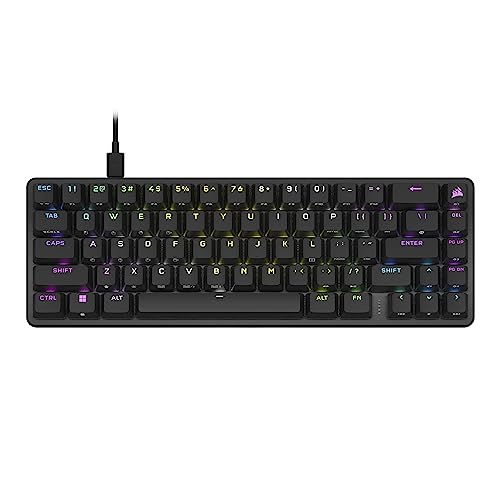 Corsair K65 PRO Mini RGB 65% Optical Mechanical Gaming Keyboard - OPX Schalter - PBT Double-Shot Tastenkappen - iCUE Kompatibel - QWERTY NA Layout - Schwarz Corsair K65 PRO Mini RGB 65% Optical Mechanical Gaming Keyboard - OPX Schalter - PBT Double-Shot Tastenkappen - iCUE Kompatibel - QWERTY NA Layout - Schwarz von Corsair
