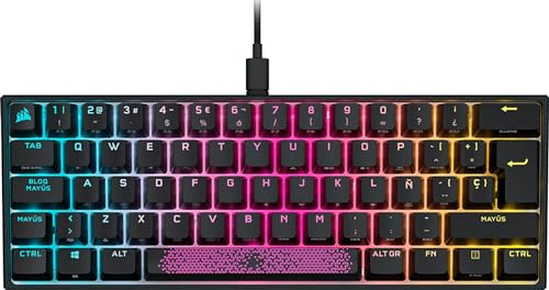 Corsair K65 RGB Mini 60% Mechanisch QWERTY Gaming Toetsenbord - Cherry MX Red (CH-9194010-NA), Schwarz von Corsair