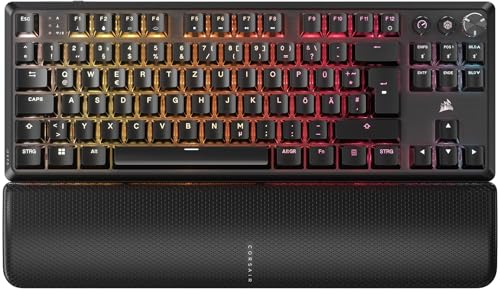 CORSAIR K70 CORE TKL WIRELESS RGB Mechanische Tenkeyless-Gaming-Tastatur – Vorgeschmierte CORSAIR MLX Red v2 Linear Switches – SOCD – Zweischichtige Schalldämpfung – ABS Keycaps – QWERTZ DE – Schwarz CORSAIR K70 CORE TKL WIRELESS RGB Mechanische Tenkeyless-Gaming-Tastatur – Vorgeschmierte CORSAIR MLX Red v2 Linear Switches – SOCD – Zweischichtige Schalldämpfung – ABS Keycaps – QWERTZ DE – Schwarz von Corsair