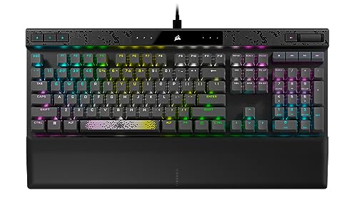 Corsair K70 MAX RGB Magnetisch-Mechanisch Gaming-Tastatur - MGX-Schalter mit Einstellbarer Aktivierung - PBT Double-Shot Tastenkappen - iCUE Kompatibel - QWERTY NA Layout - Stahlgrau von Corsair