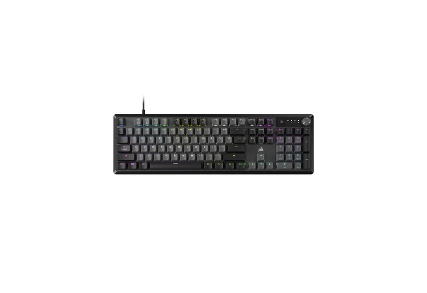Corsair K70 PC-Tastatur (Tatenschalter, Aluminium-Oberseite, Multifunktionsdrehknopf) von Corsair