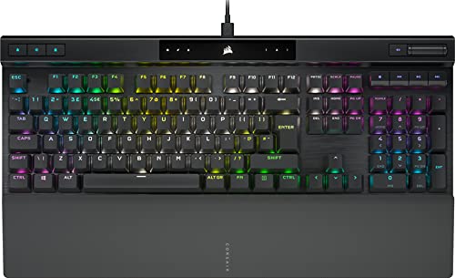 Corsair K70 RGB PRO Kabelgebundene mechanische Gaming-Tastatur (Cherry MX RGB rote Schalter: lineare und schnelle, 8.000 Hz Hyper-Polling, PBT DOUBLE-SHOT PRO Tastenkappen, von Corsair