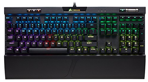 Corsair K70 RGB PRO Kabelgebundene mechanische Gaming-Tastatur – Cherry MX Red Linearschalter – Double-Shot PBT-Tastenkappen – iCUE kompatibel – AZERTY FR – PC, Mac, Xbox – Schwarz von Corsair