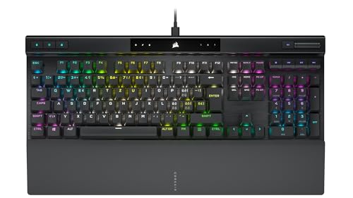 Corsair K70 RGB PRO Optical Mechanical Gaming Keyboard - CH Qwertz - Backlit RGB LED OPX - Black PBT Keycaps - Black von Corsair
