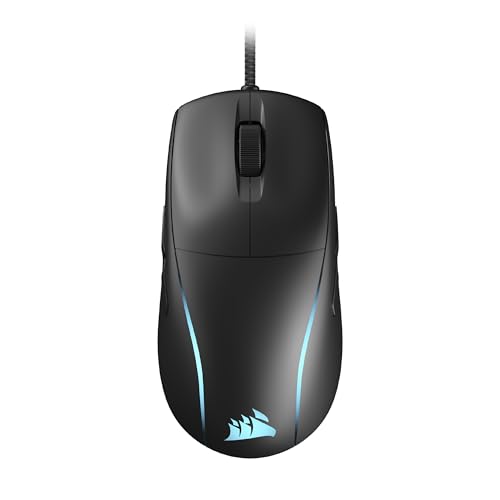 Corsair M75 Wired RGB Leichte FPS Gaming-Maus – 26.000 DPI – Austauschbare Seitentasten – PC – Schwarz von Corsair