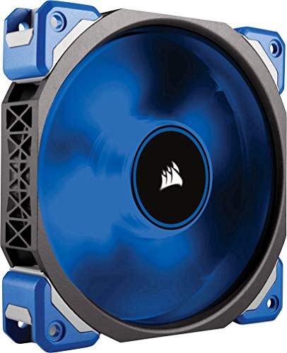 Corsair ML120 Pro LED PC-Gehäuselüfter (120 mm, mit Premium Magnetschwebetechnik, blaue LED, Single Pack) Schwarz/Blau von Corsair