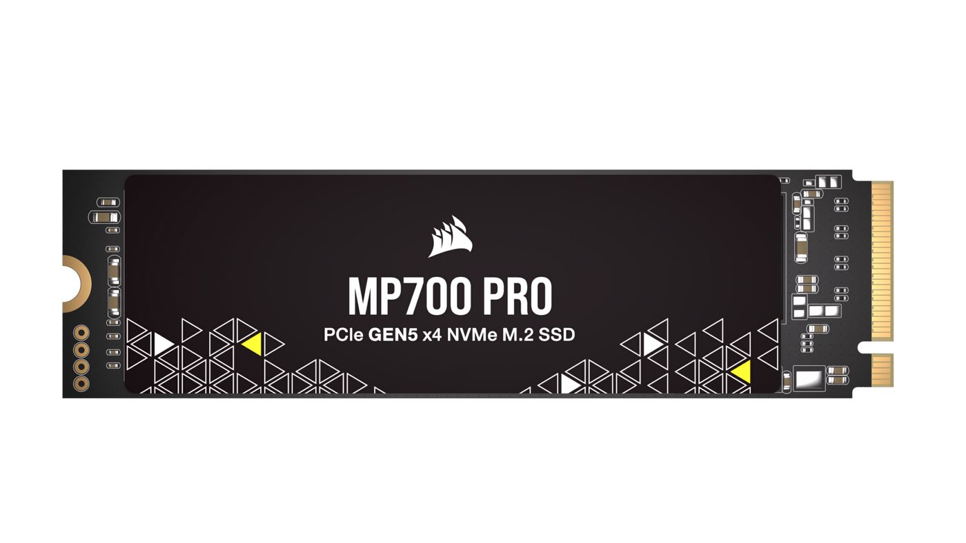 Corsair MP700 PRO 1TB M.2 NVMe PCIe Gen. 5 x4 SSD (no heatsink) interne SSD 11700 MB/S Lesegeschwindigkeit, 9600 MB/S Schreibgeschwindigkeit, Microsoft DirectStorage von Corsair
