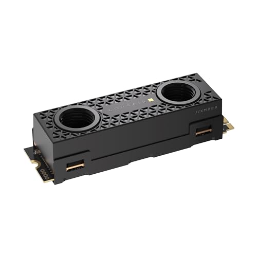 Corsair MP700 PRO SE Hydro X Series 4 TB M.2 PCIe Gen5 x4 NVMe 2.0 SSD – M.2 2280 – Bis zu 14.000 MB/s Sequenzielles Lesen – Hochdichter TLC NAND – Vorinstallierter Wasserkühler – Schwarz von Corsair