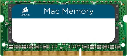 Corsair Mac Memory Laptop-Arbeitsspeicher Kit DDR3L 16GB 2 x 8GB 1600MHz 204pin SO-DIMM CL11 CMSA16G von Corsair