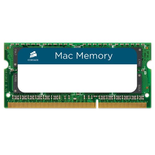 Corsair Mac Memory SODIMM 8GB (1x8GB) DDR3 1333MHz CL9 Speicher für Mac-Systeme, Apple-Qualifiziert - Schwarz von Corsair