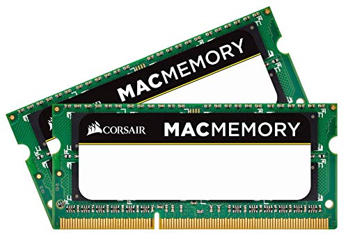 Corsair Mac Memory SODIMM 8GB (2x4GB) DDR3 1066MHz CL7 Speicher für Mac-Systeme, Apple-Qualifiziert - Schwarz von Corsair