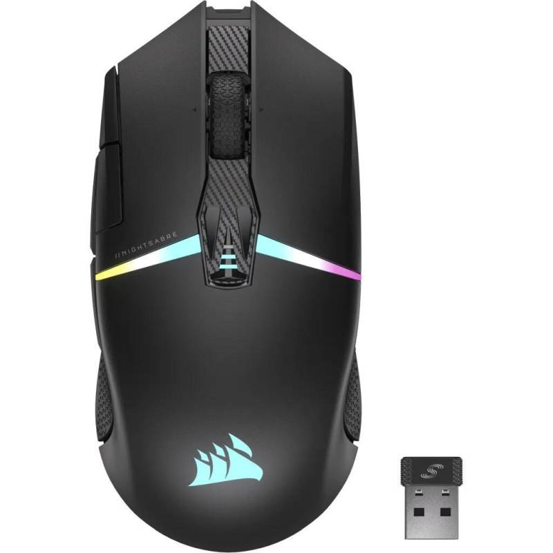 Corsair NIGHTSABRE kabellose RGB-Gaming-Maus, schwarz von Corsair