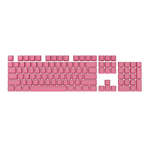 Corsair PBT DOUBLE-SHOT PRO-Tastenkappen-Mod-Kit (Double-Shot-PBT-Tastenkappen, Untere Reihe im Standardlayout, Strukturierte Oberfläche, 1,5 mm Wandstärke, O-Ring-Dämpfer Inbegriffen) Rogue Rosa von Corsair