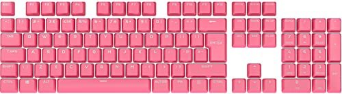 Corsair PBT Double-Shot PRO Keycap Mod Kit (Double-Shot PBT Keycaps, Standard Bottom Row Compatibility, Textured Surface, 1.5mm Thick Walls with Backlit Font, O-Ring Dampeners Included) Rogue Pink von Corsair