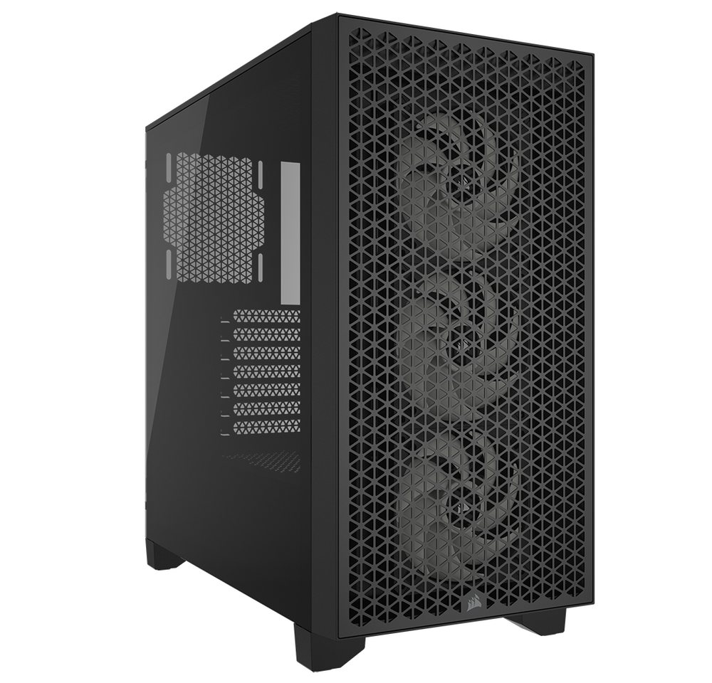 Corsair PC-Gehäuse 3000D Airflow Tempered Glass Mid-Tower, Black Corsair PC-Gehäuse 3000D Airflow Tempered Glass Mid-Tower, Black von Corsair