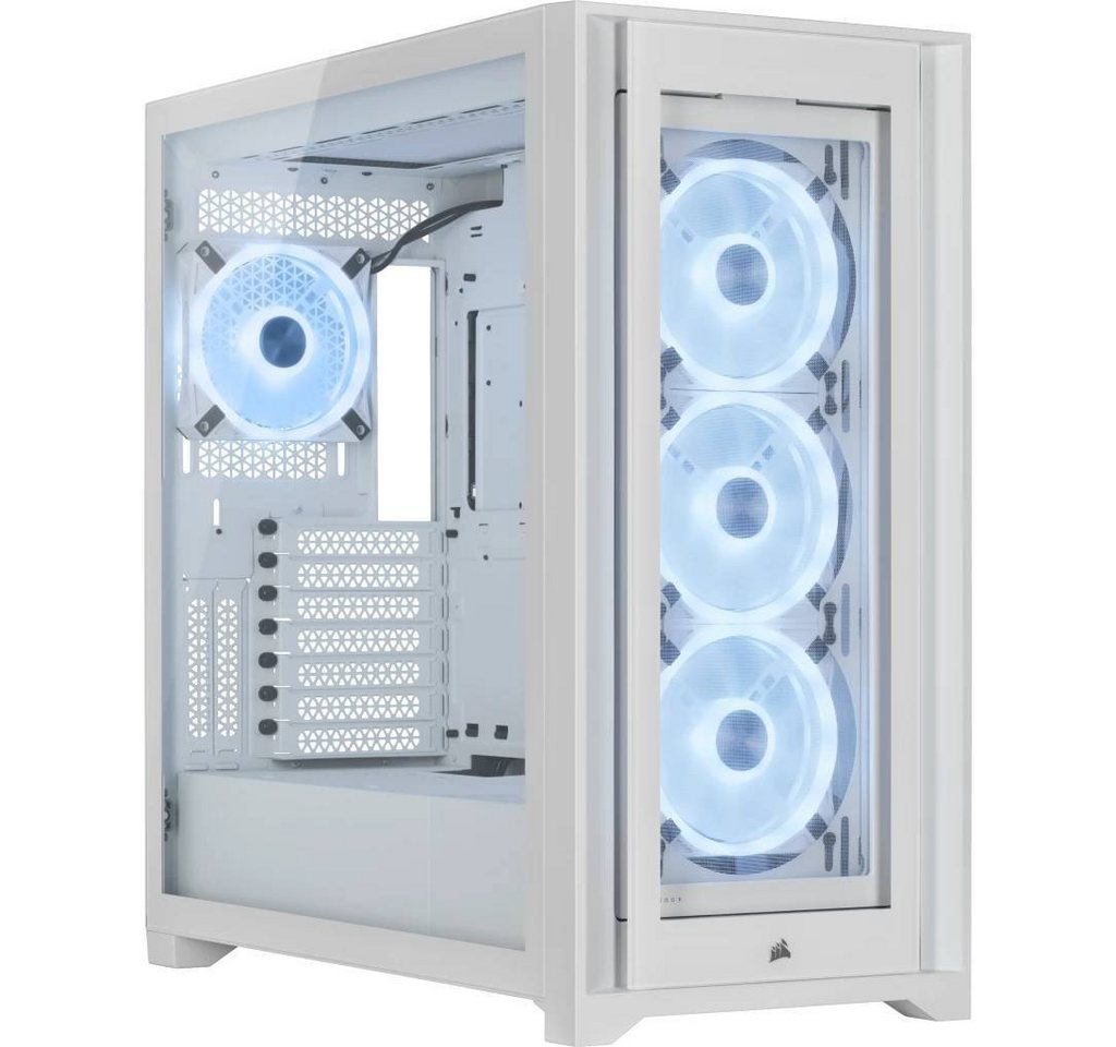 Corsair PC-Gehäuse iCUE 5000X RGB QL Edition - True White von Corsair