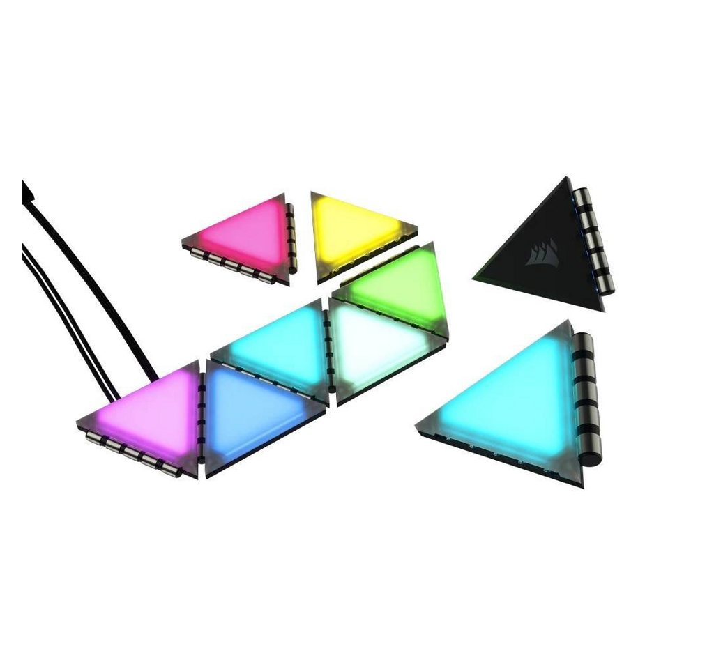 Corsair PC-Gehäuse iCUE LC100 Smart Case Lighting Triangles, Starter Kit von Corsair