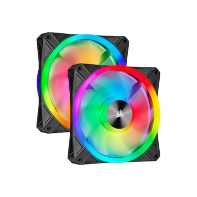 Corsair QL Series QL140 RGB Lüfter 140x140x25mm 2er-Pack schwarz von Corsair