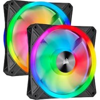 Corsair QL Series QL140 RGB Lüfter 140x140x25mm 2er-Pack schwarz Corsair QL Series QL140 RGB Lüfter 140x140x25mm 2er-Pack schwarz von Corsair