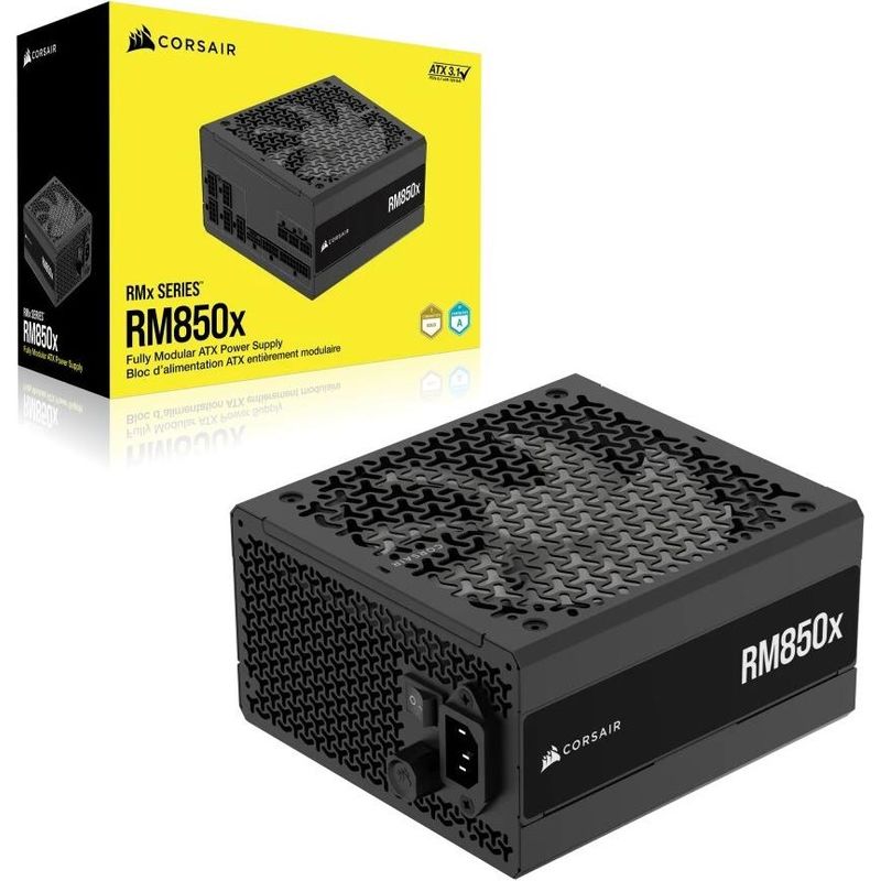 Corsair RM850x 2024 schwarz 1x 12+4 Pin High Power GPU 3x PCIe Kabel-Management 850 - Netzteil - ATX (CP-9020270-EU) - Sonderposten von Corsair