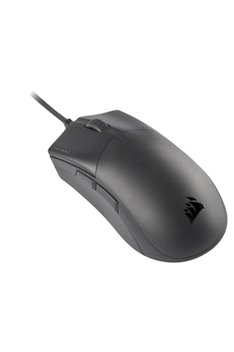 Corsair SABRE PRO CHAMPION SERIES Gaming-Maus (Ergonomische Form und wettbewerbsorientiertes Spielen, Ultraleicht 69g, Flexibles Paracord-Kabel, Verzögerungsfreie CORSAIR QUICKSTRIKE-Tasten) Schwarz von Corsair