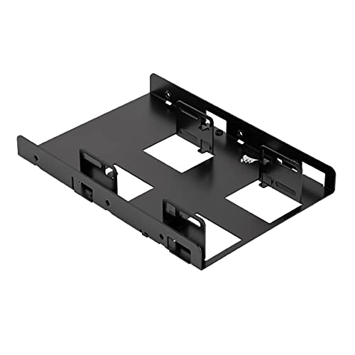 Corsair SSD Einbaurahmen (Dual Laufwerk, geeignet für 2 x SSD 6,4 cm (2,5 Zoll) auf 8,9 cm (3,5 Zoll)) schwarz (CSSD-BRKT2) von Corsair