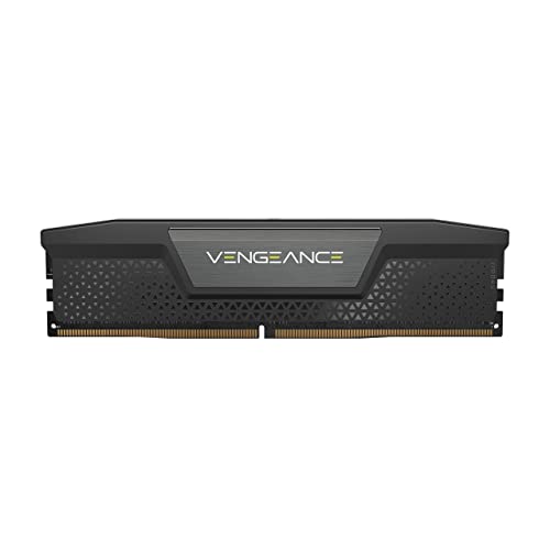 Corsair VENGEANCE DDR5 RAM 32GB (2x16GB) 4800MHz CL40 Intel XMP iCUE Kompatibel Computer Speicher - Schwarz (CMK32GX5M2A4800C40) von Corsair