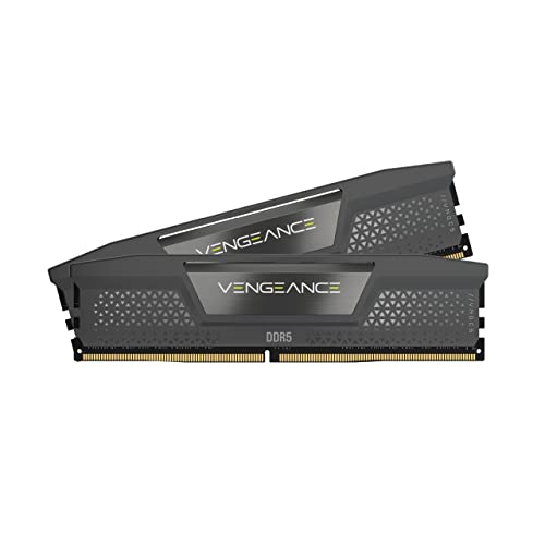 Corsair VENGEANCE DDR5 RAM 32GB (2x16GB) 5200MHz CL40 AMD EXPO iCUE Kompatibel Computer Speicher - Grau (CMK32GX5M2B5200Z40) von Corsair