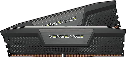 Corsair VENGEANCE DDR5 RAM 32GB (2x16GB) 6000MHz CL36 Intel XMP iCUE Kompatibel Computer Speicher - Schwarz (CMK32GX5M2E6000C36) von Corsair