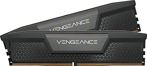 Corsair VENGEANCE DDR5 RAM 32GB (2x16GB) 6000MHz CL40 Intel XMP iCUE Kompatibel Computer Speicher - Schwarz (CMK32GX5M2B6000C40) von Corsair