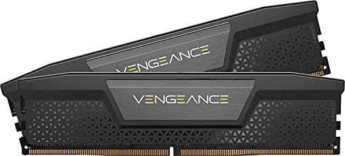 Corsair VENGEANCE DDR5 RAM 32GB (2x16GB) 6800MHz CL40 Intel XMP iCUE Kompatibel Computer Speicher - Schwarz (CMK32GX5M2B6800C40) von Corsair