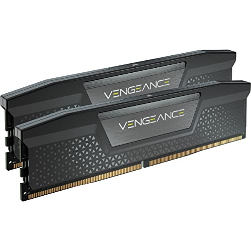 Corsair VENGEANCE DDR5 RAM 48GB (2x24GB) 6400MHz CL36 Intel XMP iCUE Kompatibel Computer Speicher - Schwarz (CMK48GX5M2B6400C36) von Corsair