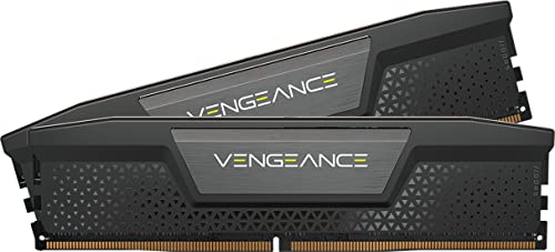 Corsair VENGEANCE DDR5 RAM 96GB (2x48GB) 5200MHz CL38 Intel XMP iCUE Kompatibel Computer Speicher - Schwarz (CMK96GX5M2B5200C38) von Corsair