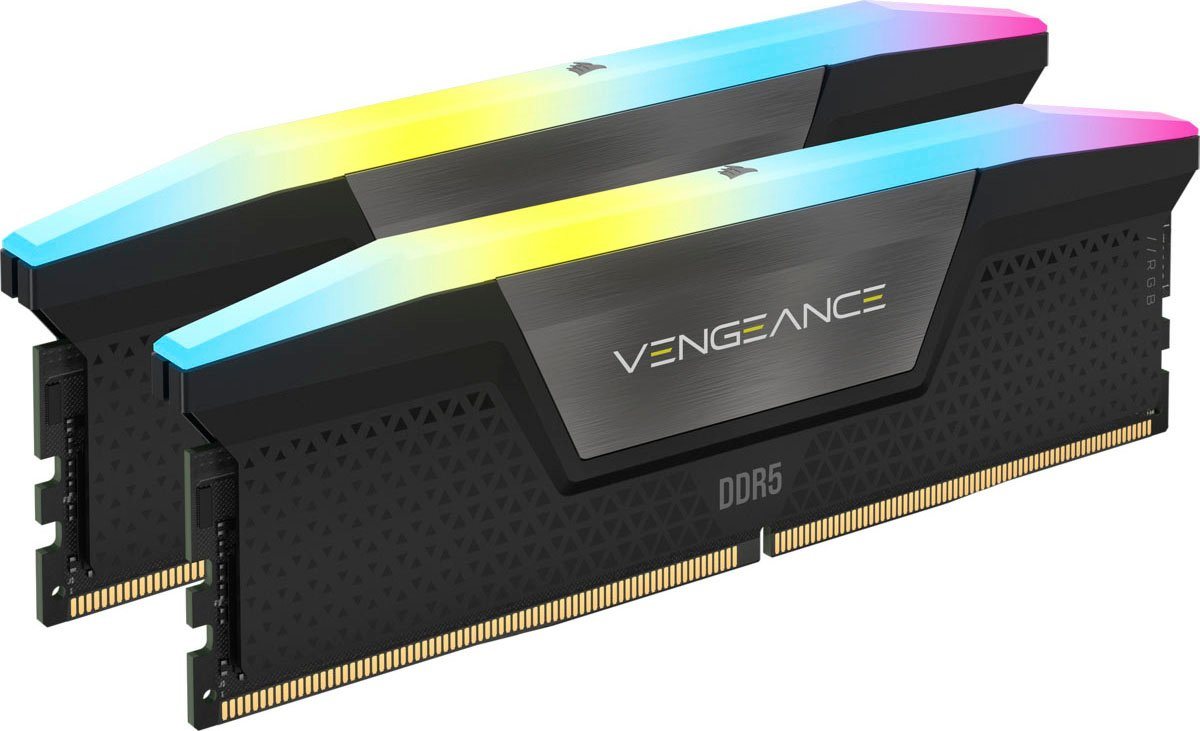 Corsair VENGEANCE RGB 32 GB (2 x 16 GB) DDR5 6000 PC-Arbeitsspeicher von Corsair