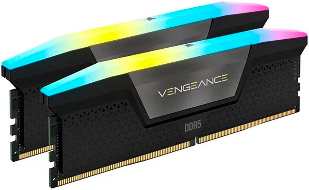 Corsair VENGEANCE RGB DDR5 6400MT/s 32GB (2x16GB) Arbeitsspeicher (Intel optimiert) von Corsair