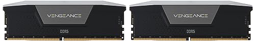 Corsair VENGEANCE RGB DDR5 RAM 64GB (2x32GB) 5200MHz CL40 Intel XMP iCUE Kompatibel Computer Speicher - Schwarz (CMH64GX5M2B5200C40) von Corsair