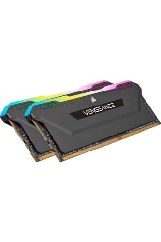 Corsair VENGEANCE RGB PRO SL 16GB (2x8GB) DDR4 3200 (PC4-25600) C16 Desktop memory – Schwarz von Corsair