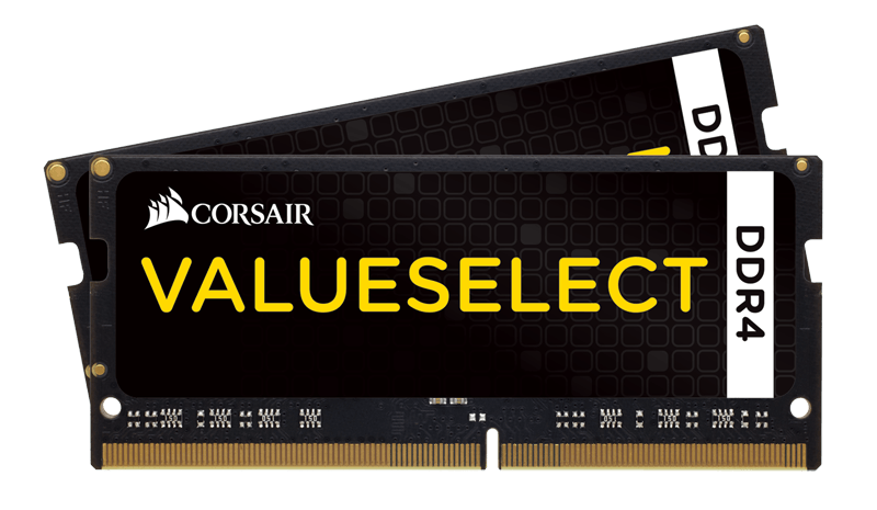 Corsair Value Select - DDR4 - 16 GB - SO DIMM 260-PIN - 2133 MHz / PC4-17000 - CL15 - 1.2 V - ungepuffert - nicht-ECC (CMSO16GX4M1A2133C15) von Corsair