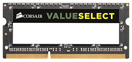 Corsair Value Select SODIMM 4GB (1x4GB) DDR3L 1600MHz C11 Speicher für Laptop/Notebooks - Schwarz von Corsair