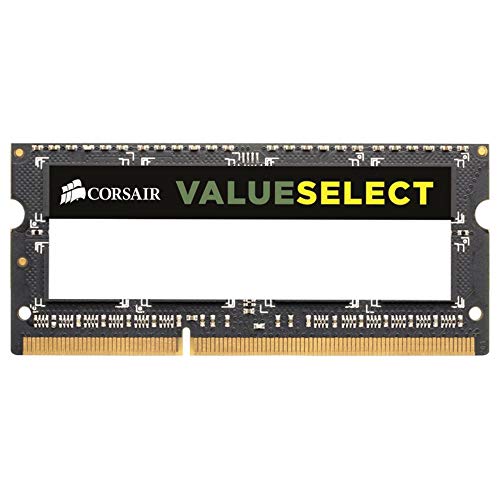 Corsair Value Select SODIMM 8GB (1x8GB) DDR3 1600MHz C11 Speicher für Laptop/Notebooks - Schwarz, CMSO8GX3M1A1600C11 von Corsair