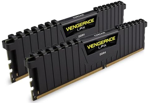 Corsair Vengeance LPX 16GB (2x8GB) DDR4 2133MHz C13 XMP 2.0 High Performance Desktop Arbeitsspeicher Kit, Schwarz von Corsair