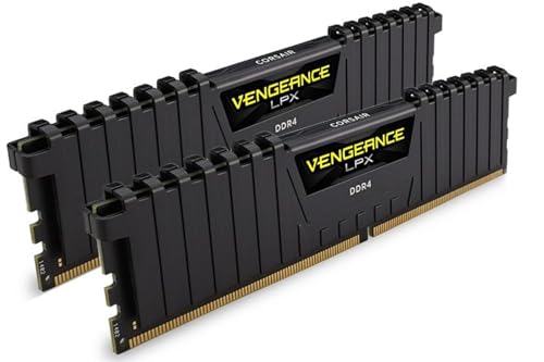 Corsair Vengeance LPX 16GB (2x8GB) DDR4 2400MHz C16 XMP 2.0 High Performance Desktop Arbeitsspeicher Kit, Schwarz von Corsair