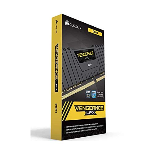 Corsair Vengeance LPX 16GB (2x8GB) DDR4 2666MHz C16 XMP 2.0 High Performance Desktop Arbeitsspeicher Kit (für AMD Ryzen) schwarz von Corsair