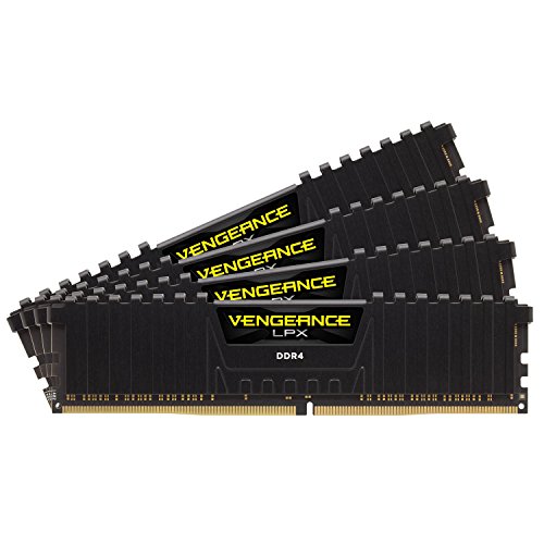 Corsair Vengeance LPX 32GB (4x8GB) DDR4 3600MHz C18 XMP 2,0 High Performance Desktop Arbeitsspeicher Kit (mit Airflow Kühlung) Schwarz von Corsair