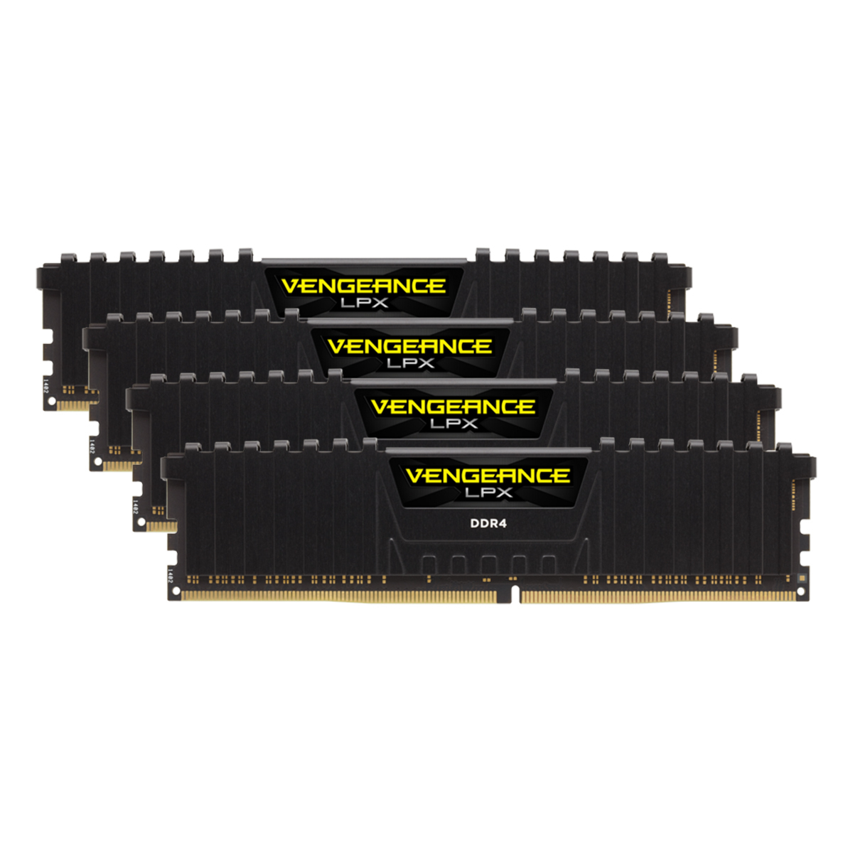Corsair Vengeance LPX Schwarz 32GB Kit (4x8GB) DDR4-2666 CL16 DIMM Arbeitsspeicher von Corsair