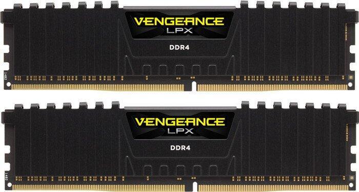 Corsair Vengeance LPX schwarz DIMM Kit 16GB, DDR4-3000, CL15-17-17-35 von Corsair