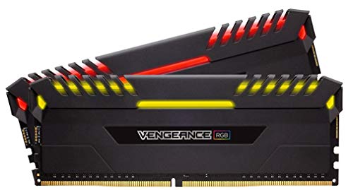 Corsair Vengeance RGB 32GB (2 x 16GB) DDR4 3333MHz C16 XMP 2.0 Enthusiast RGB LED-Beleuchtung Speicherkit, schwarz von Corsair